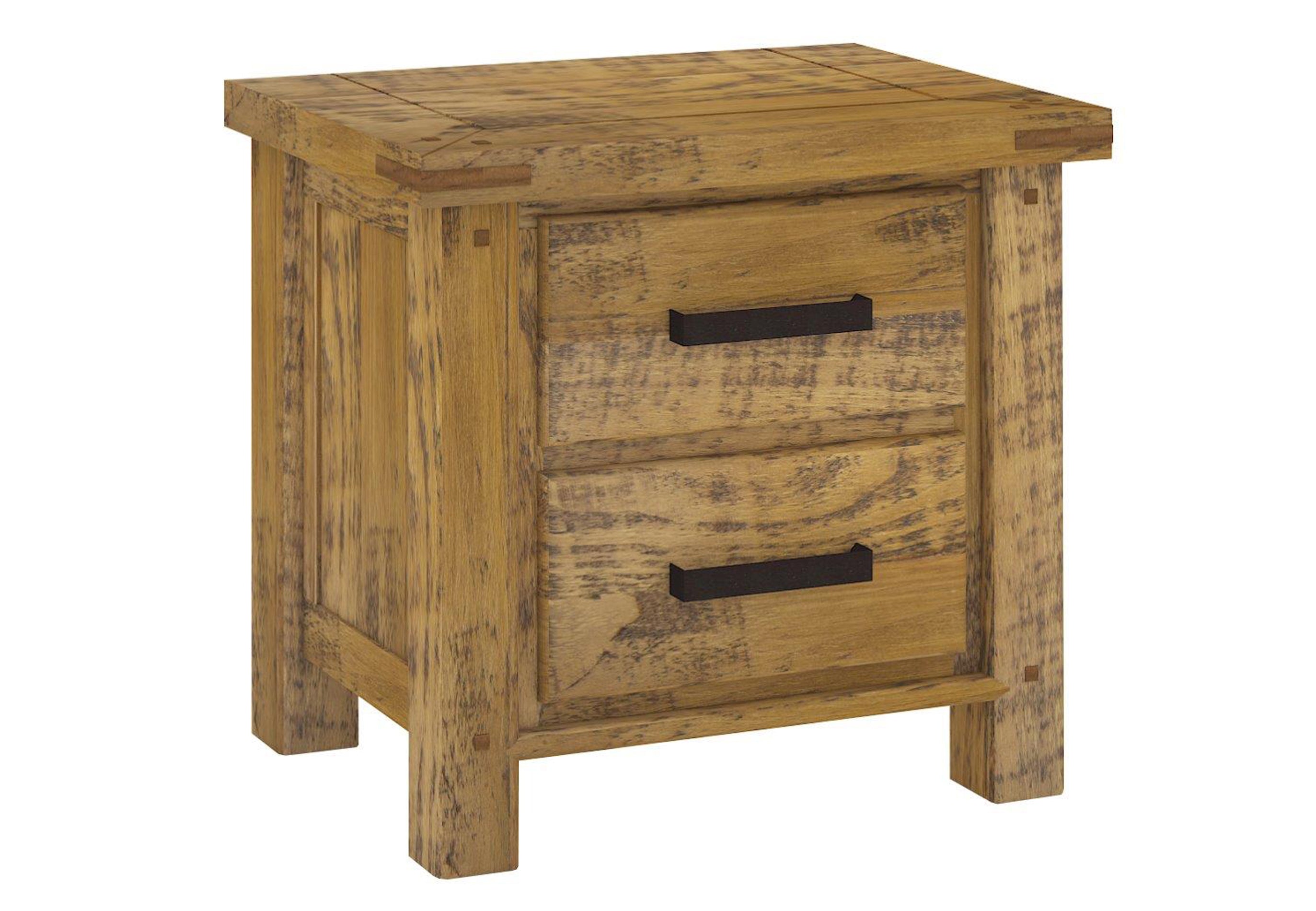 HOUSTON QUEEN 4 PIECE (TALLBOY) BEDROOM SUITE - RUSTIC OAK