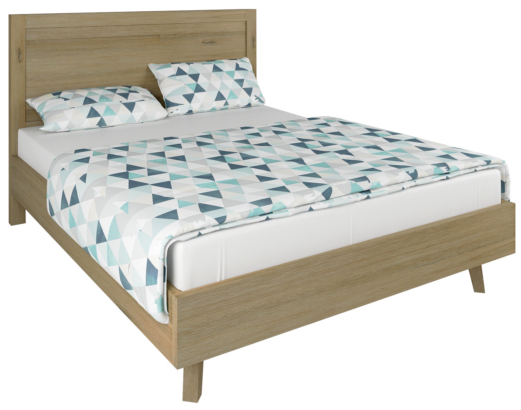 WENTWORTH KING 4 PIECE (TALLBOY) BEDROOM SUITE - BRUSHED SMOKE