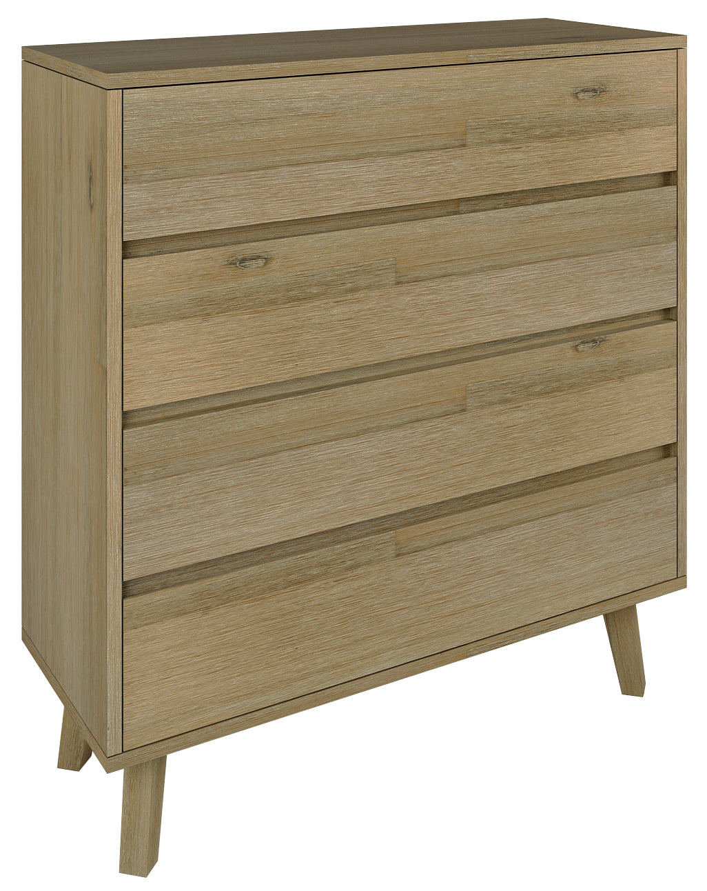 WENTWORTH KING 4 PIECE (TALLBOY) BEDROOM SUITE - BRUSHED SMOKE