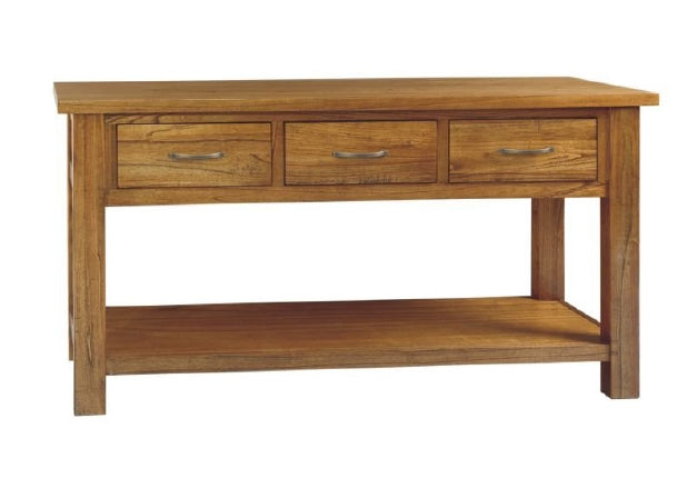 RADIUS (VTO-019) HALL TABLE WITH 3 DRAWERS (MODEL:20-15-19-3-1-14-1) -  820(H) X 1560(W) X 420(D) - AS PICTURED