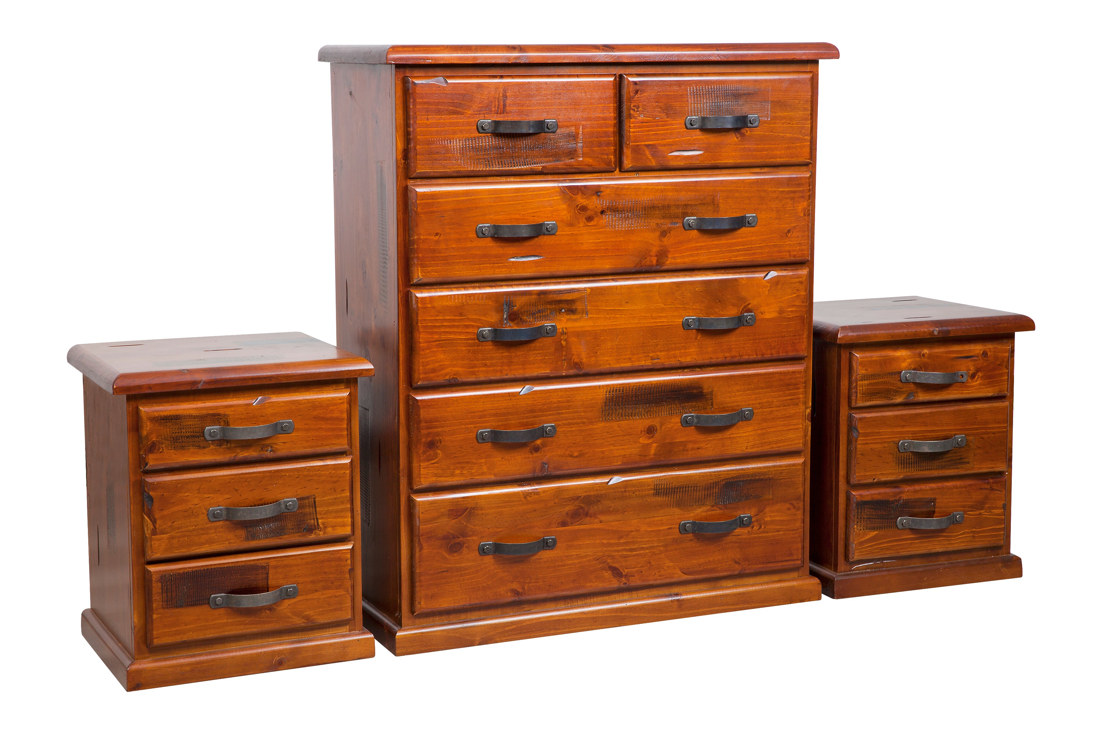JAMAICA (VJM‐003) 3 PIECE CHEST SET (6+3+3) - BLACKWOOD ROUGH SWAN