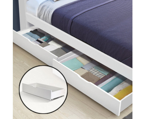 ARTISSA (SET OF 2) STORAGE TRUNDLE DRAWERS - WHITE
