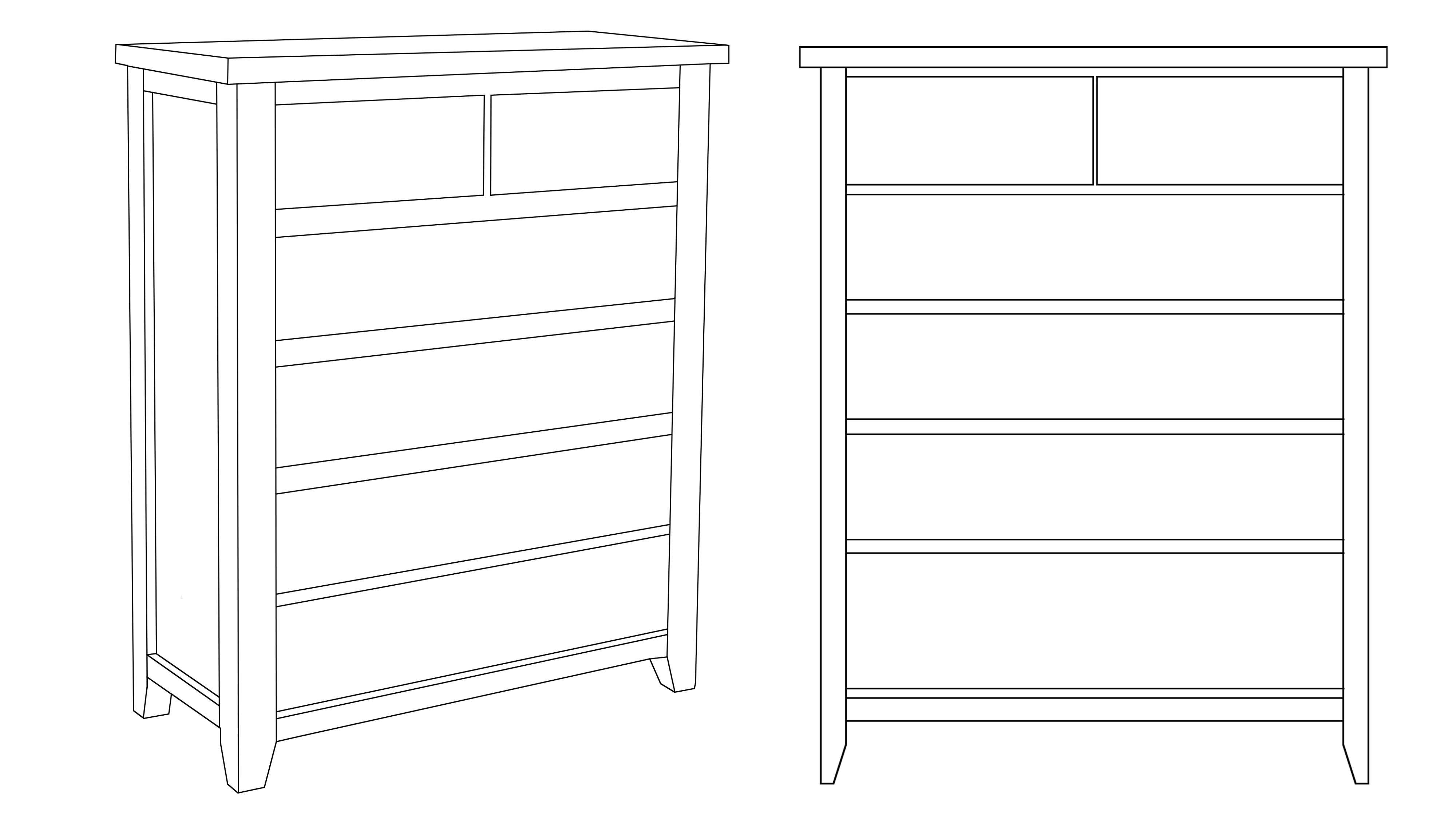 AMETHYST (AUSSIE MADE) 6 DRAWER TALLBOY - ASSORTED COLOURS