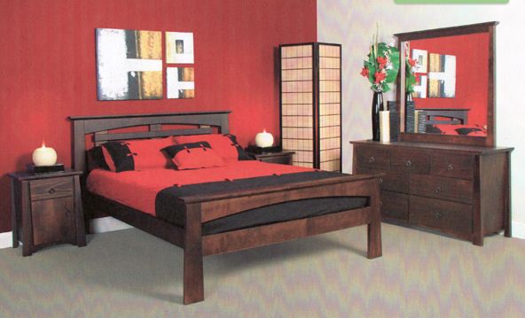 SINGLE OR KING SINGLE TOKYO 4 PIECE BEDROOM SUITE  - BLACK