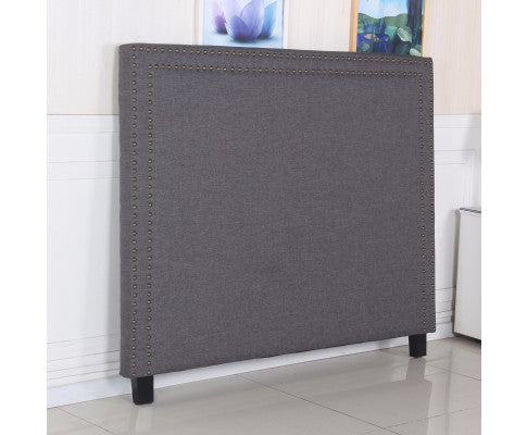 QUEEN MARIE LINEN FABRIC HEADBOARD - CHARCOAL
