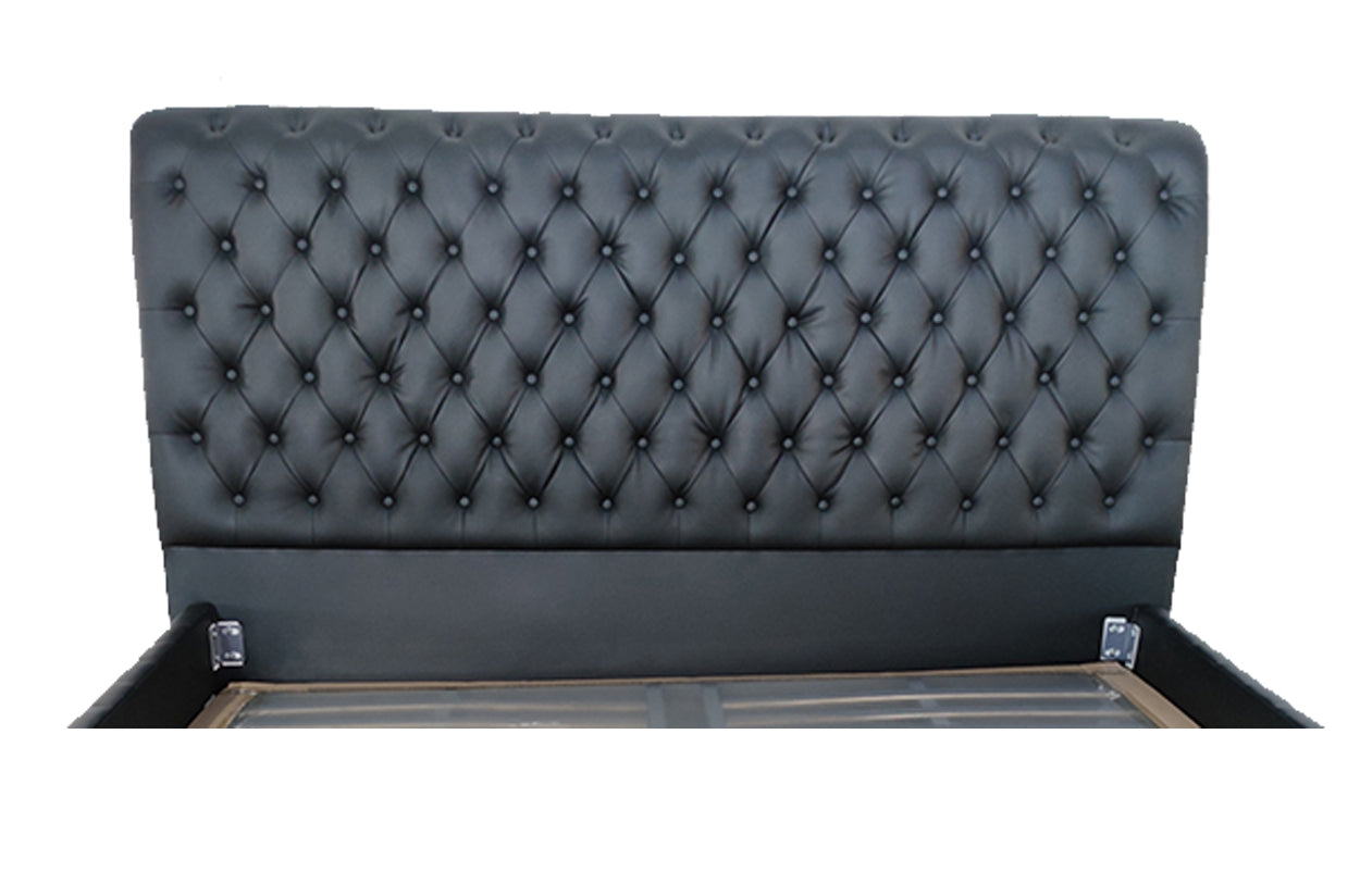 LUTHER QUEEN BUTTONED OR DIAMONTE BEDHEAD 1300(H) (MODEL: B104#) - ASSORTED COLOURS