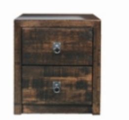 ASIDA 2 DRAWER BEDSIDE (AUSSIE MADE) - TASSIE OAK COMBINATION  - ASSORTED COLOURS