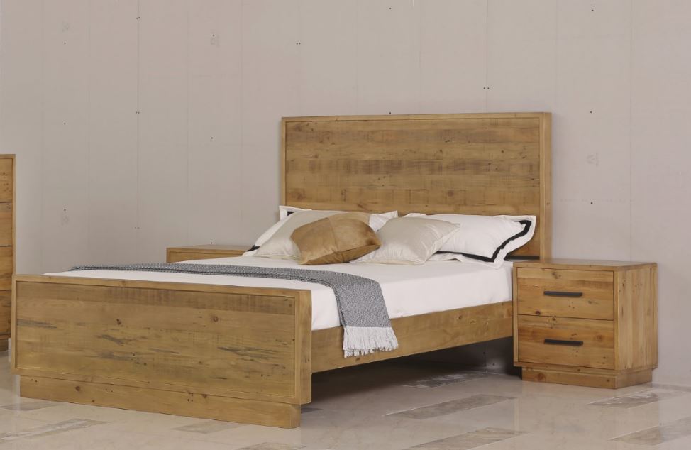 SYRACUSE DOUBLE OR QUEEN 3 PIECE BEDSIDE BEDROOM SUITE - (MODEL:1-21-7-21-19-20) - RUSTIC