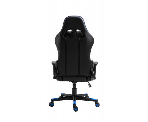 AGNELLE RECLINING OFFICE COMPUTER GAMING CHAIR - BLACK & BLUE