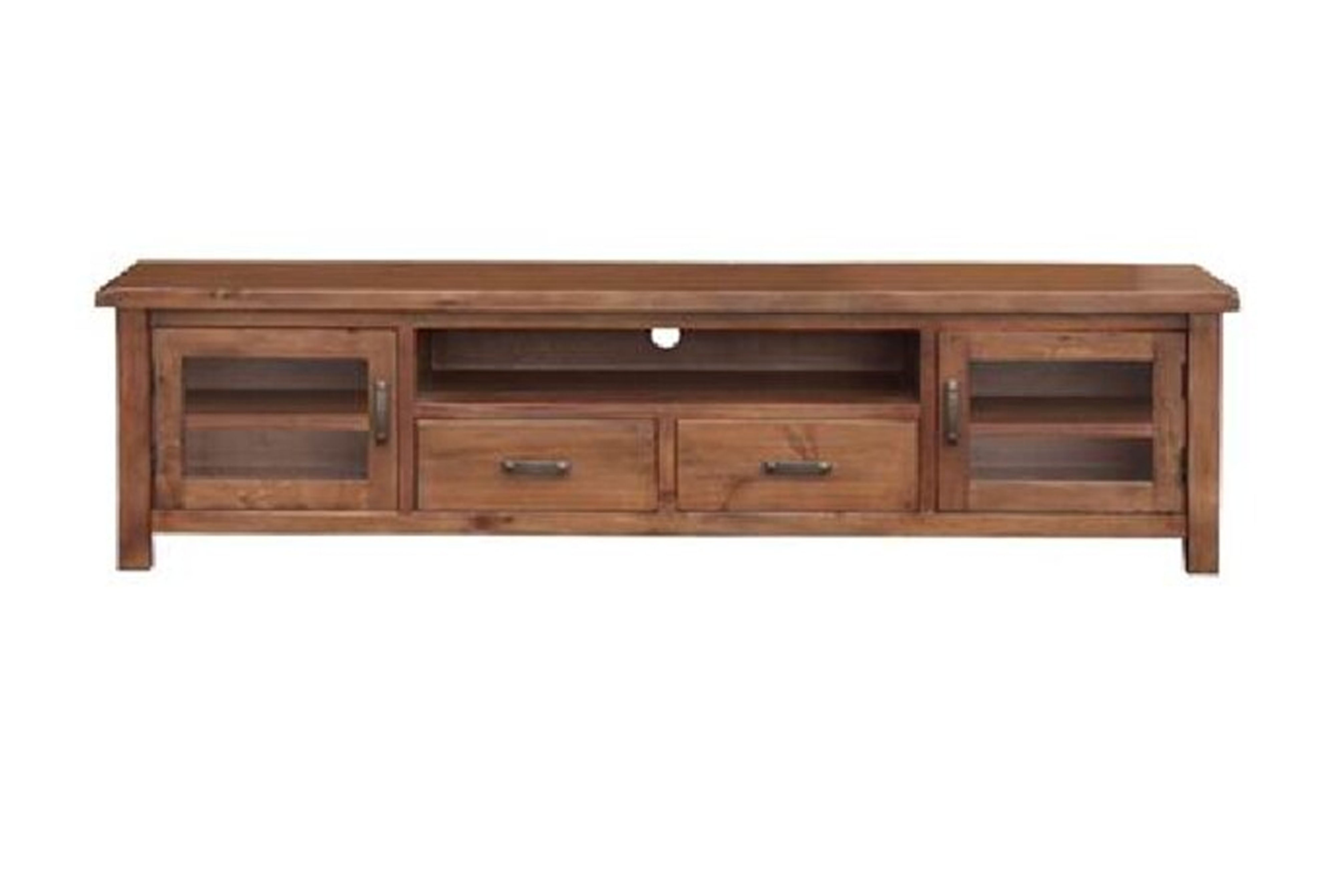 JAYDEN (3741) TV UNIT WITH 2 DOOR / 2 DRAWER - 520(H) x 2000(W) - (MODEL:7-5-15-18-7-9-1) - NUTMEG