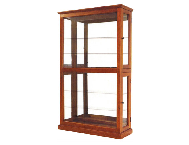 BROOKLYN CRYSTAL DISPLAY CABINET - BLACKWOOD