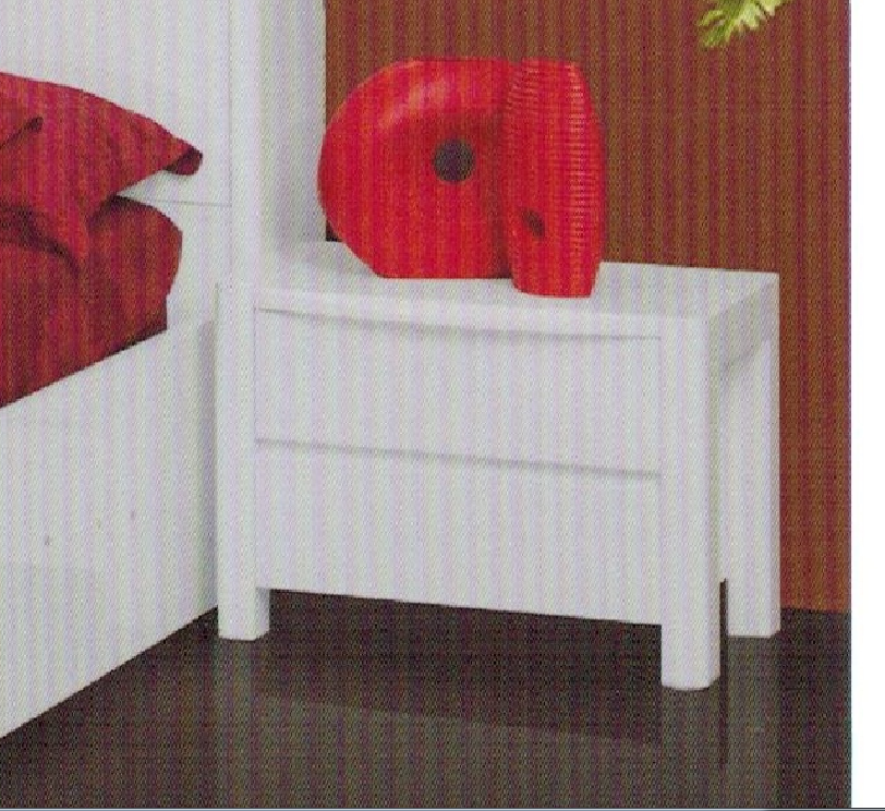 NEW YORK  DOUBLE OR  QUEEN 3   PIECE (BEDSIDE) BEDROOM SUITE  - (MODEL:32)- HI GLOSS WHITE