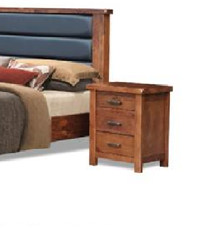 JAYDEN   QUEEN 4 PIECE  TALLBOY BEDROOM SUIT  (3734) BED WITH PADDED HEADBOARD (MODEL - 7-5-15-18-7-9-1) - NUTMEG
