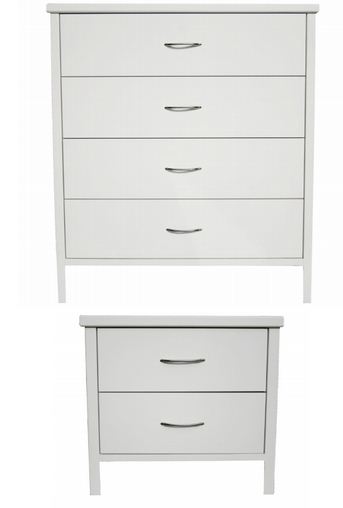 BEDSIDE DIMENSION
 H 570mm x W 540mm x D 405mm,
4-DRAWER TALLBOY DIMENSION
 H 1015mm x W 940mm x D 445mm