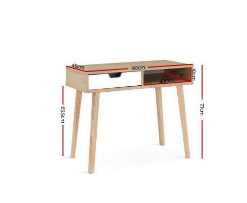 AVALON COMPUTER DESK WITH DRAWERS - 900(W) x 450(D) - TWO TONE