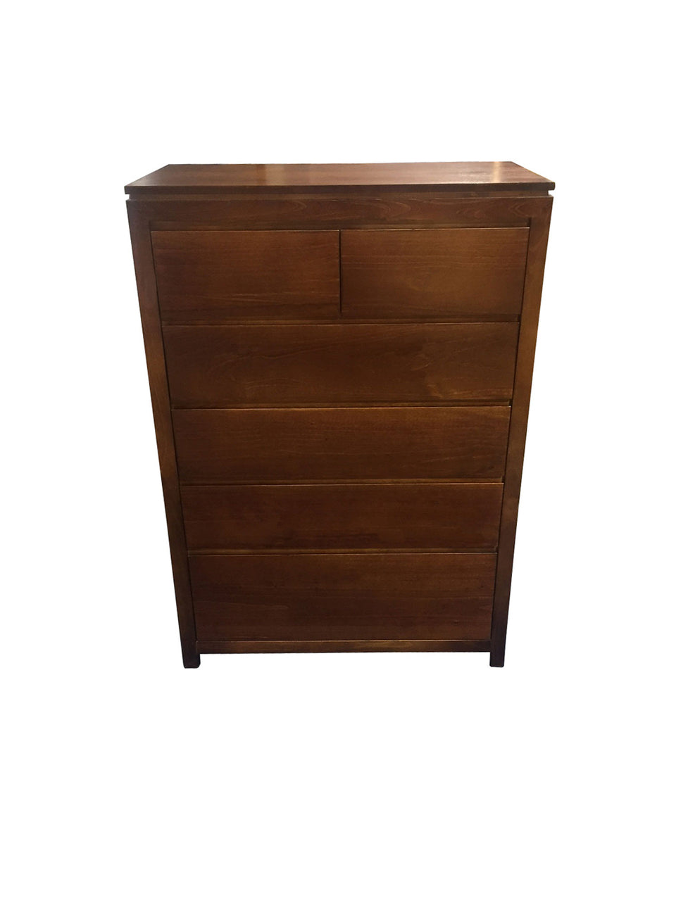 CELINE (AUSSIE MADE) FINGERGROOVE 6 DRAWER TALLBOY -1300(H) X 900(W) - ASSORTED COLOURS