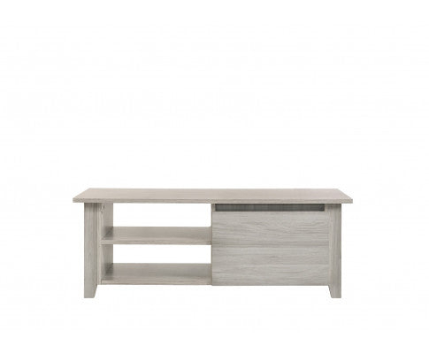 HILTON 2 SHELVES/ 1 DRAWER COFFE TABLE - WHITE WASH