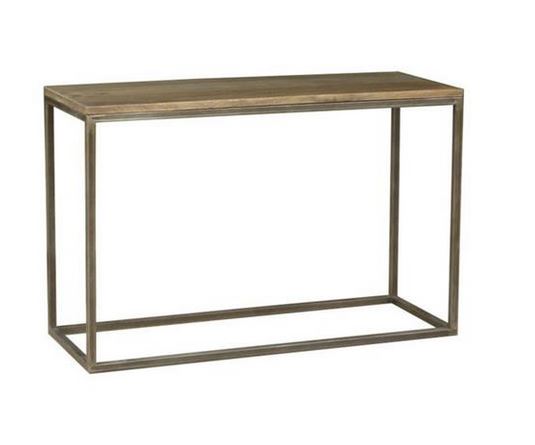  BYRON (BN-002) CONSOLE TABLE  - 780(H) X 1100(W) X 40(D) - DISTRESSED NATURAL