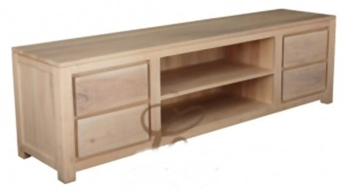 ARMSTERDAM (SB 004 TA 200)  4 DRAWER ENTERTAINMENT UNIT - 560(H) x 2000(W) - WASHED