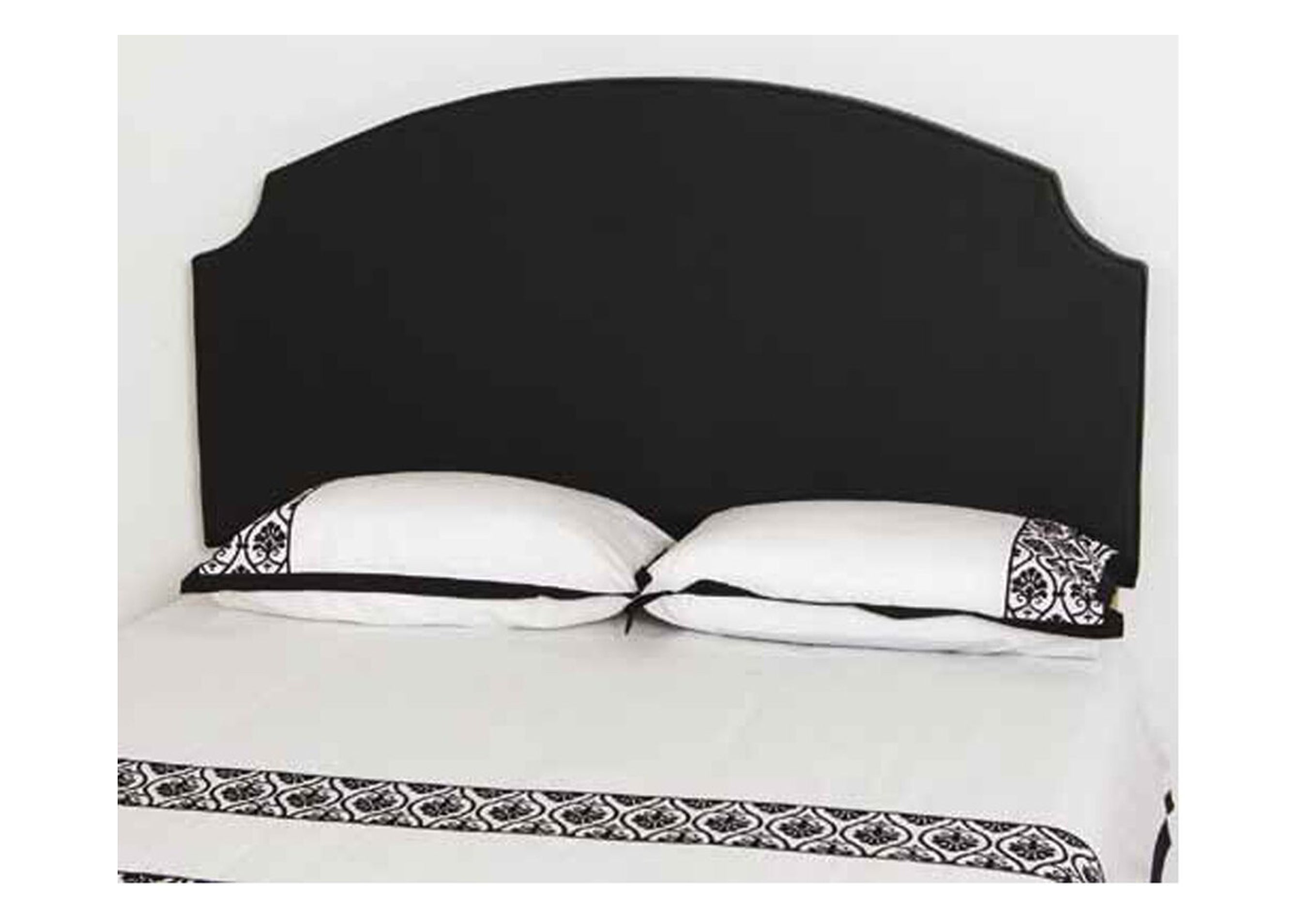 GLENBROOK KING SINGLE LEATHERETTE BEDHEAD - BLACK