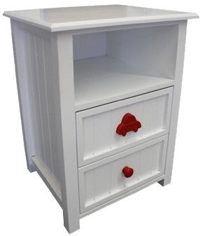 WITH STANDARD WOODEN WHITE KNOBS (NOT AS PICTURED)