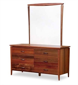 GLENDALE QUEEN 6 PIECE BEDROOM SUITE - BLACKWOOD