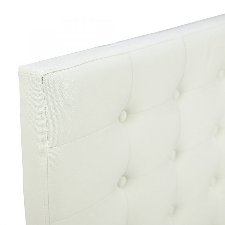 QUEEN VINCCI FABRIC HEADBOARD ONLY - BEIGE