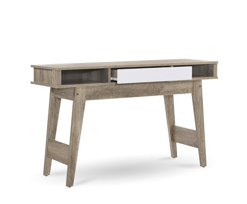 BARTEL SCANDINAVIAN CONSOLE / HALLWAY TABLE - 1200(W) - OAK / WHITE