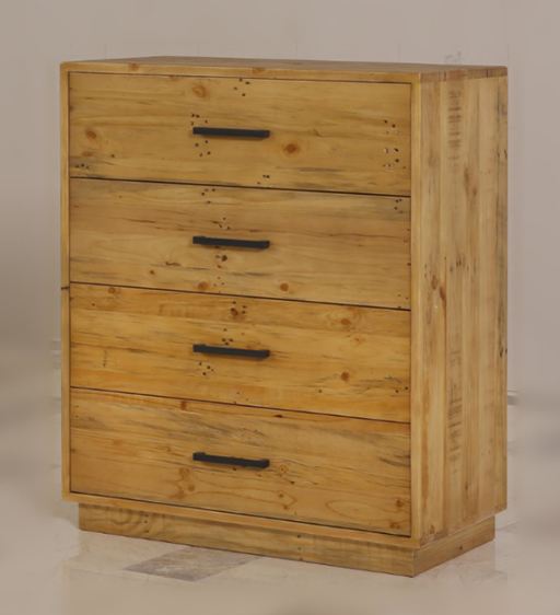 SYRACUSE DOUBLE OR QUEEN 4 PIECE (TALLBOY ) BEDROOM SUITE - (MODEL:1-21-7-21-19-20) - RUSTIC