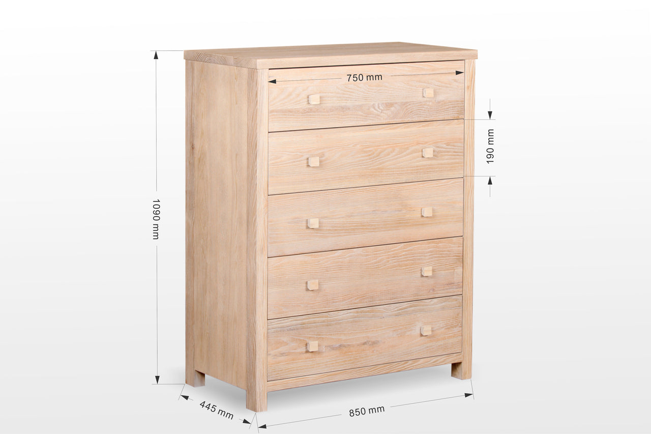 SEASIDE (311) TALLBOY - 600(H) X 550(W) - WHITEWASH