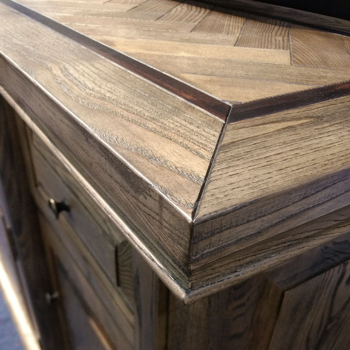MOSAIC  4 DOOR / 4 DRAWER REAL OAK TIMBER  LARGE BUFFET - 2040MM   - ASH OAK