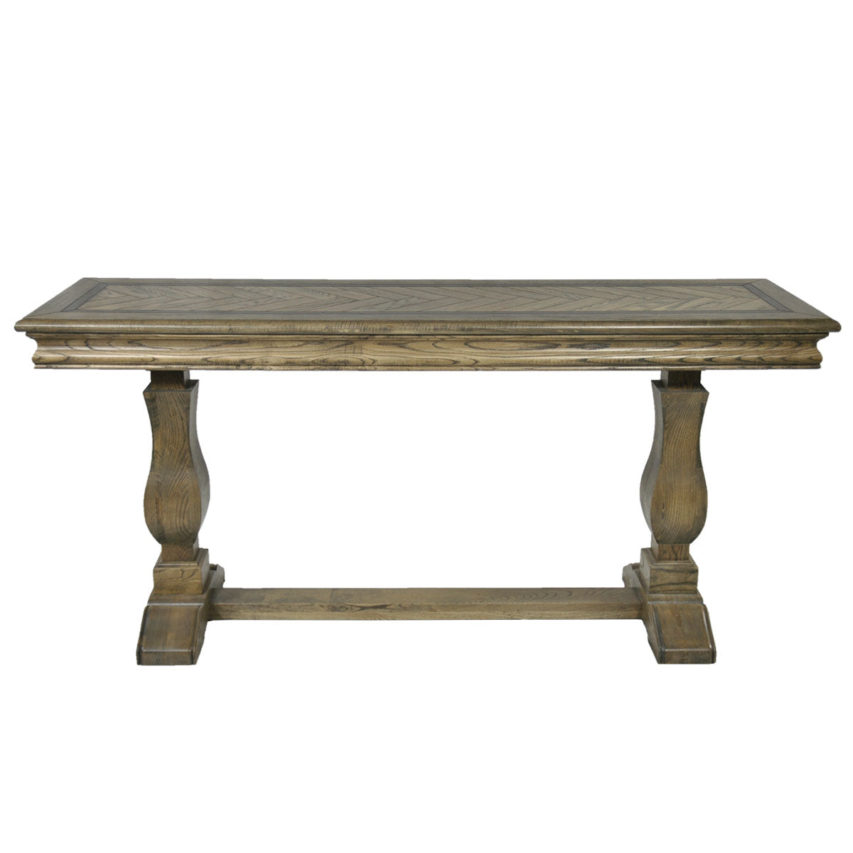 MOSAIC  REAL OAK TIMBER 1.8M  CONSOLE  TABLE - ASH OAK