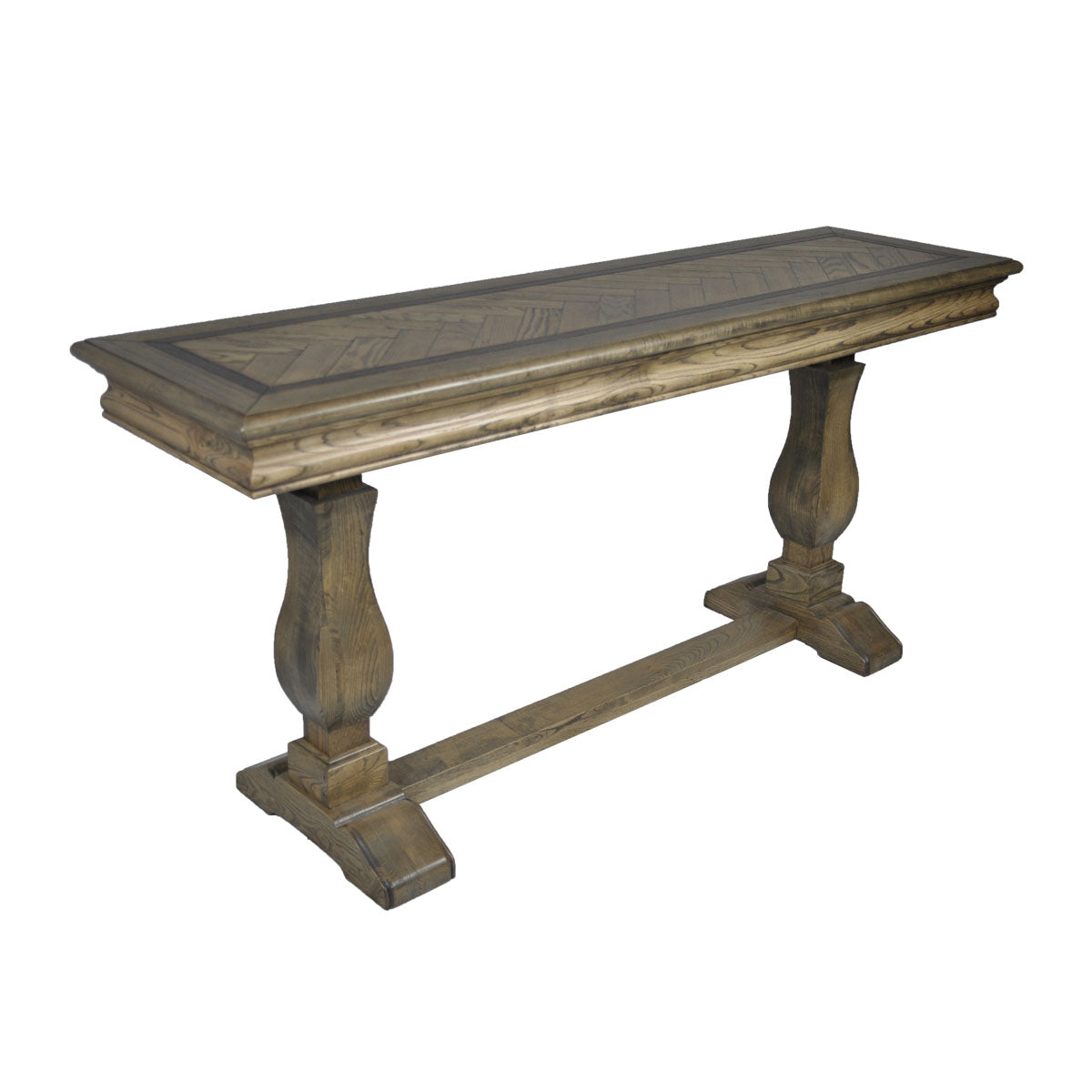 MOSAIC  REAL OAK TIMBER 1.8M  CONSOLE  TABLE - ASH OAK