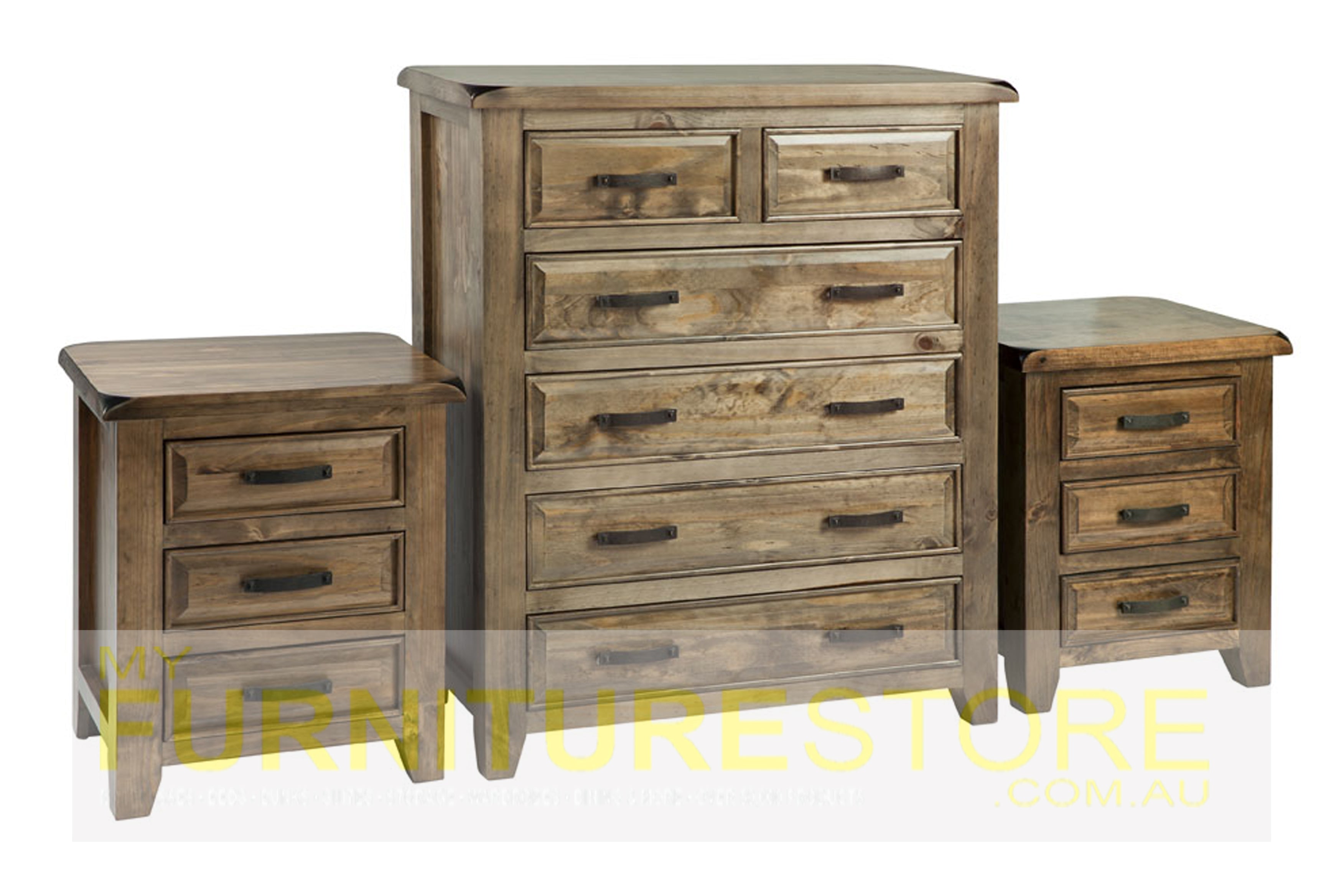 SYDNEYSIDE 3 PIECE CHEST SET (6+3+3) - GREYWASH