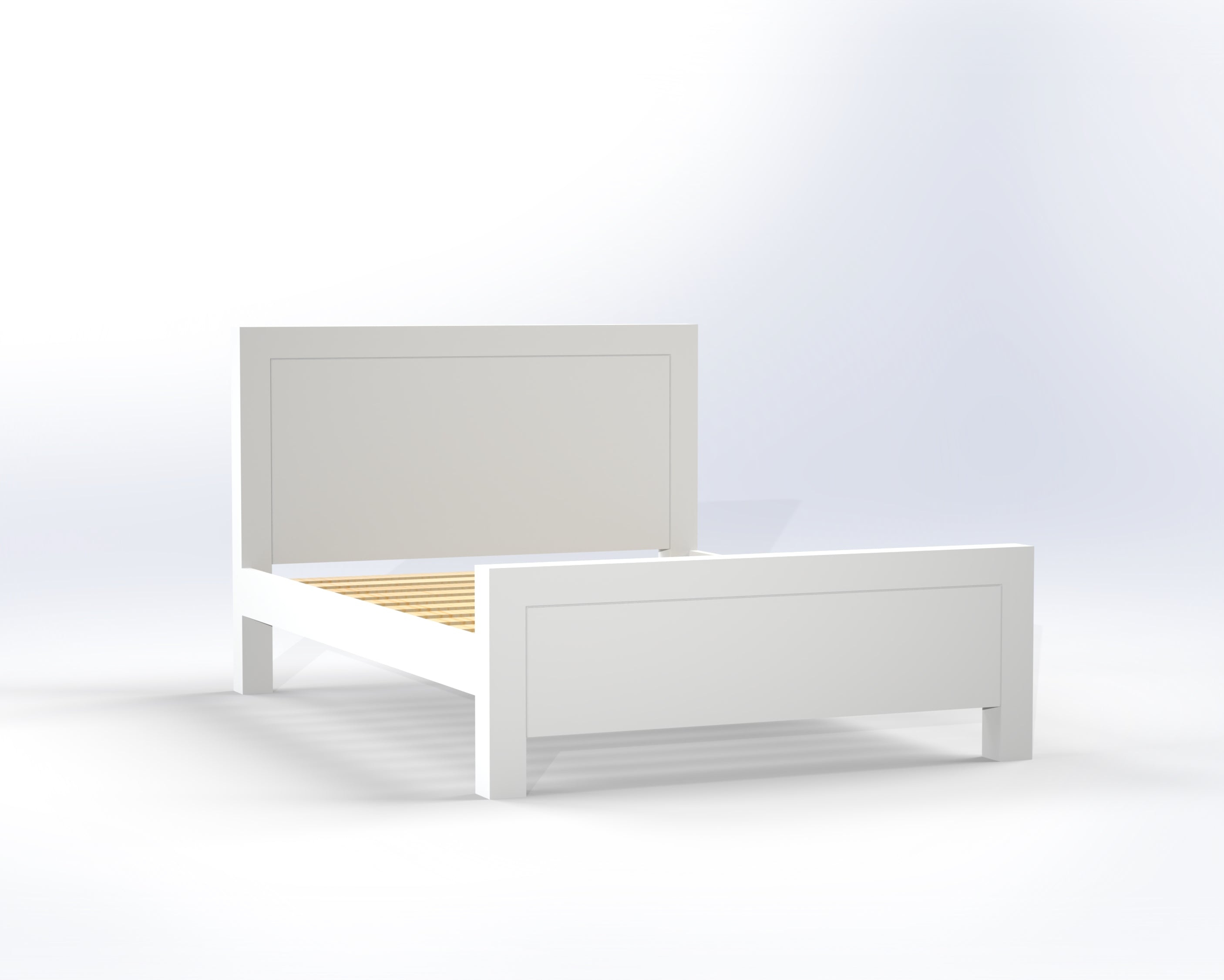 KING SINGLE RETRO (AUSSIE MADE) BED - WHITE, ANTIQUE WHITE, WHITEWASH & BRUSHED COLOUR OPTIONS