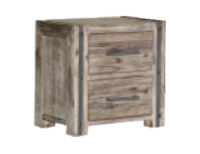 SWAN  (3558)  2 DRAWERS BEDSIDE TABLE (19-20-15-3-11-25-1-18-4)- BRUSHED GUM