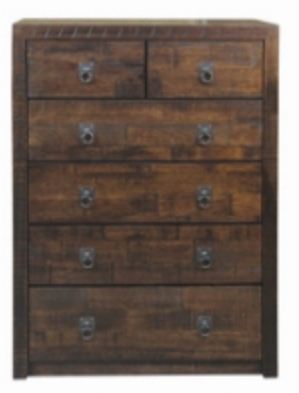 ASIDA QUEEN (AUSSIE MADE) 4 PIECE TALLBOY BEDROOM SUITE WITH 6 DRAWER TALLBOY - TASSIE OAK COMBINATION - ASSORTED COLOURS