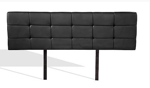 QUEEN DELUXE TUFTED LEATHERETTE BEDHEAD (ING-HB-18/19) - WHITE OR BLACK